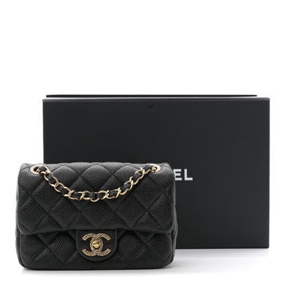 Chanel Grained Lambskin Quilted Mini Flap Black 11 of 11