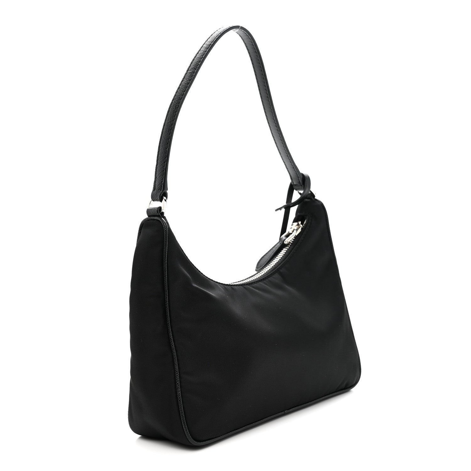 Prada Tessuto Nylon Saffiano Mini Re-Edition 2005 Bag Black 3 of 11