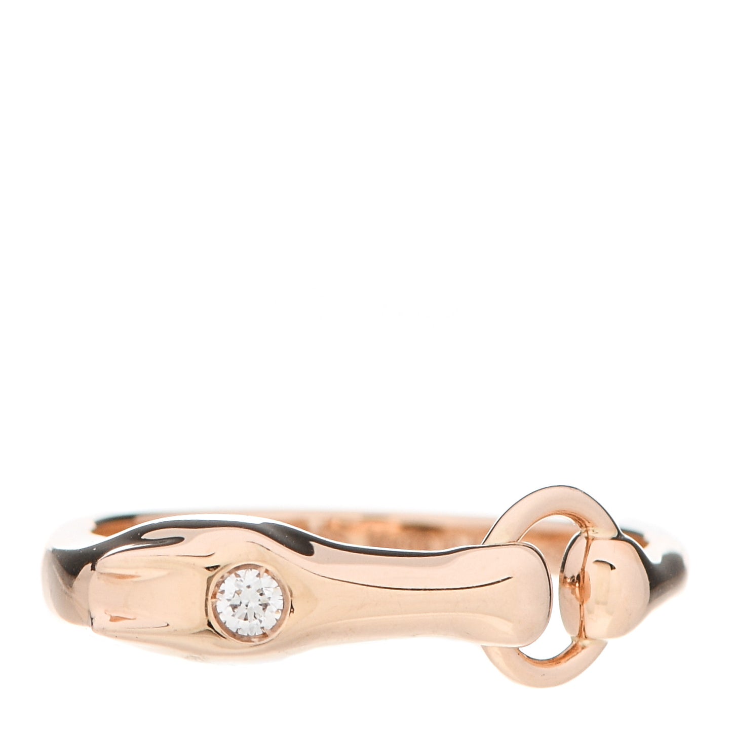 18K Rose Gold Diamond TPM Galop Ring 49 4.75