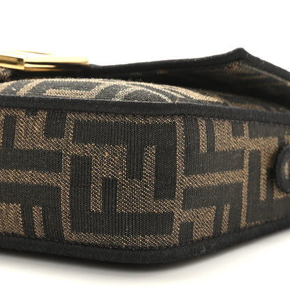Fendi Fabric Jacquard FF 1974 Mini Baguette Tobacco Moro Black 9 of 9