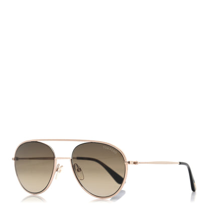 Tom Ford Metal Keith Aviator Sunglasses TF599 Brown 1 of 7