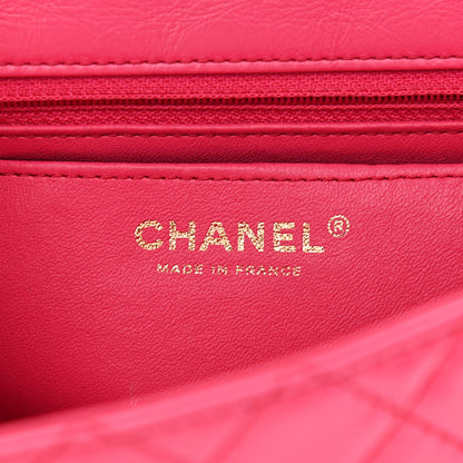 Chanel Aged Calfskin Quilted 2.55 Reissue Mini Flap Pink 6 of 11