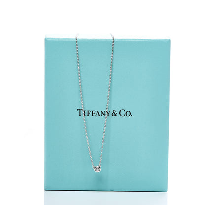 Tiffany Sterling Silver Diamond .05ct Elsa Peretti Diamonds by the Yard Pendant Necklace 8 of 8