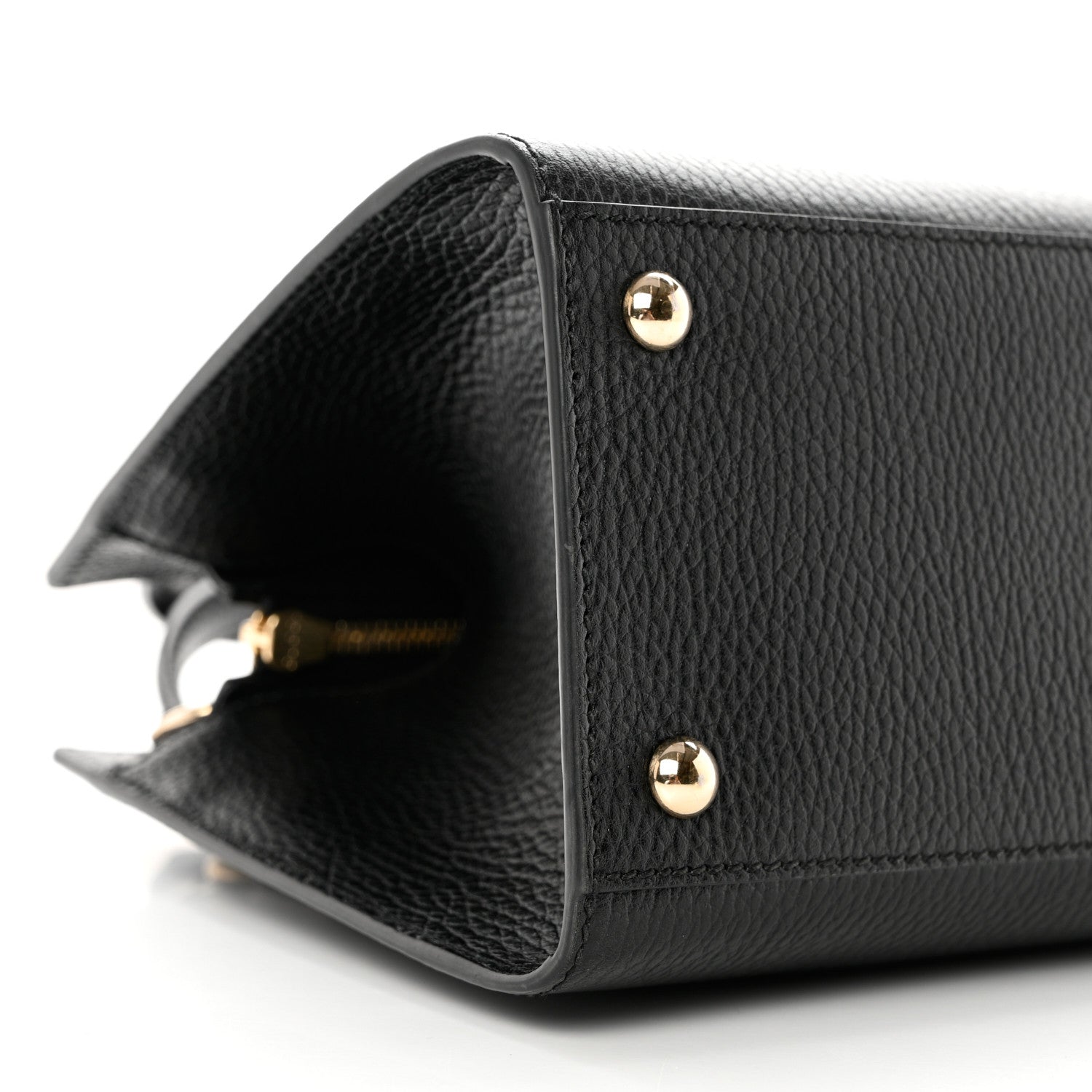 Gucci Dollar Calfskin Medium Soho Top Handle Satchel Black 8 of 9