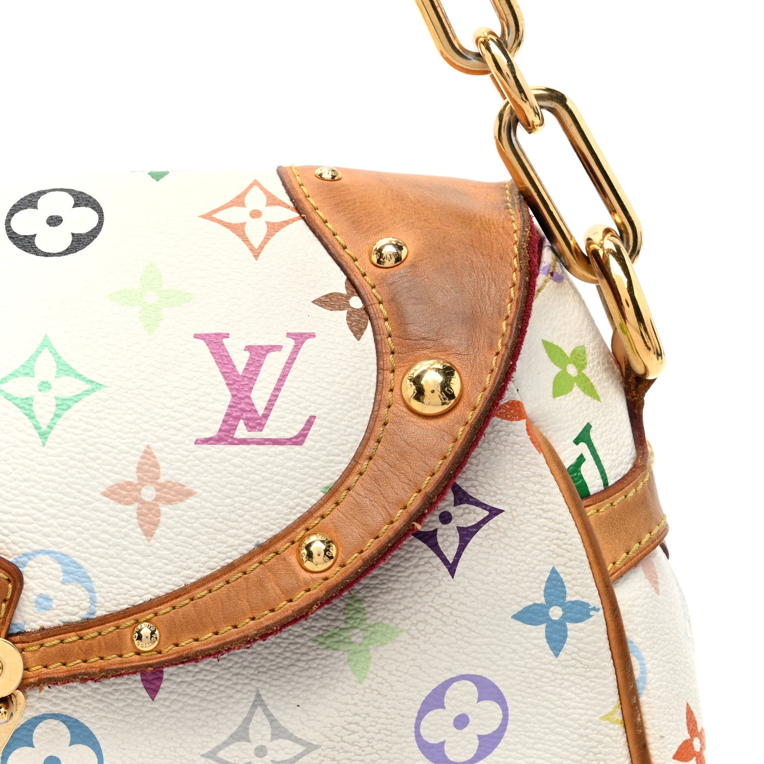 Louis Vuitton Monogram Multicolor Beverly MM White 10 of 13