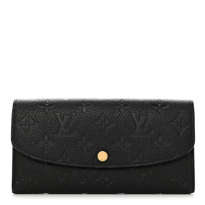 Louis Vuitton Empreinte Emilie Wallet Black Dune 1 of 11