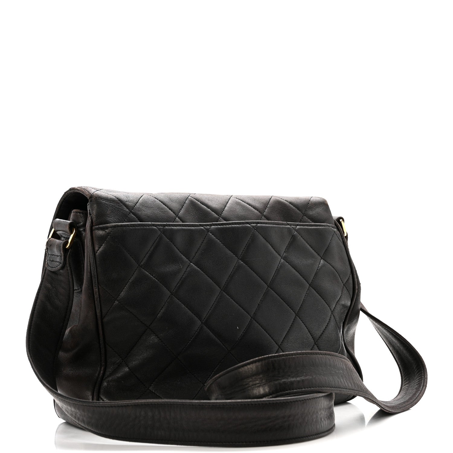 Chanel Lambskin Quilted Flap Shoulder Bag Black 3 of 16