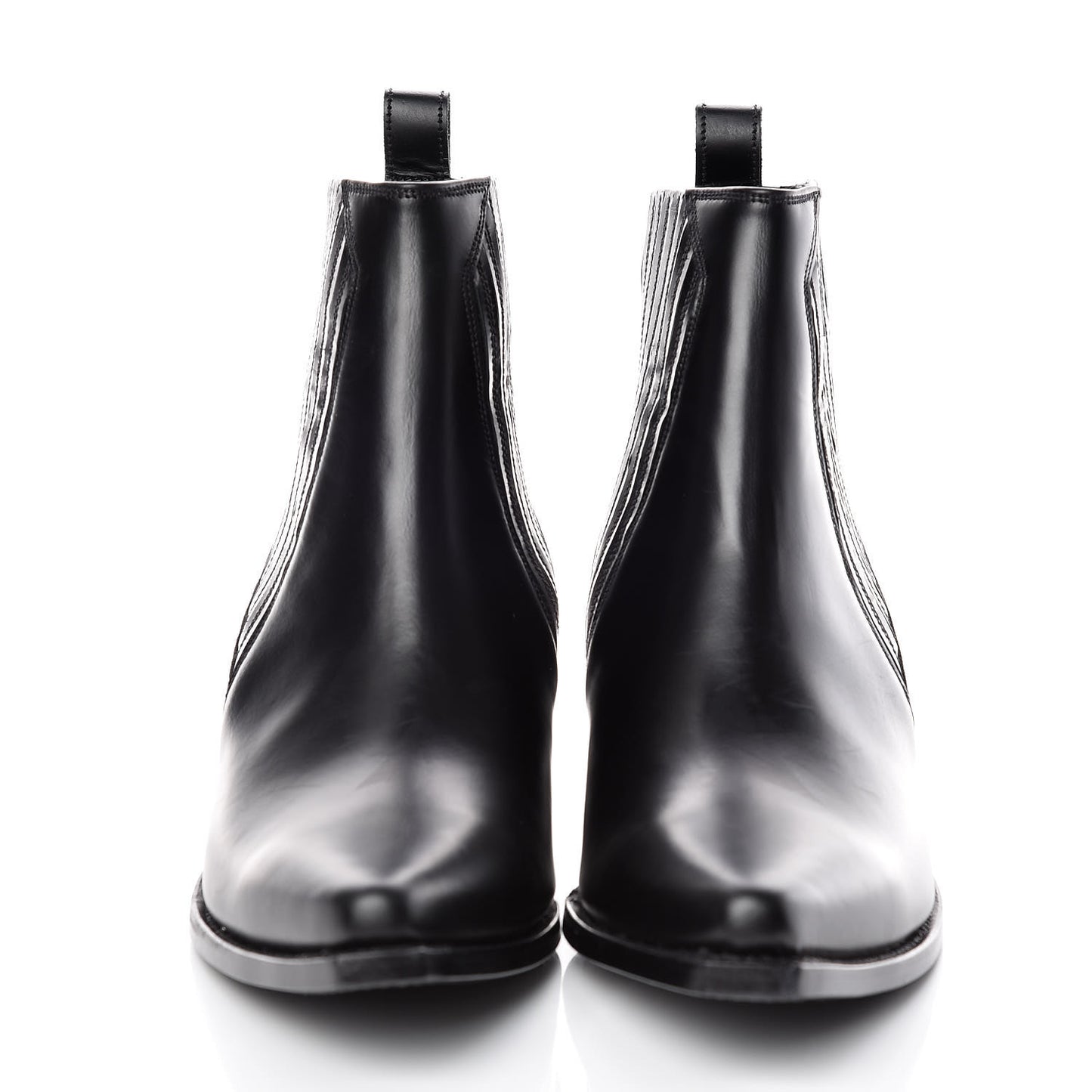 Calfskin Ranch 40mm Ankle Boots 37 Black