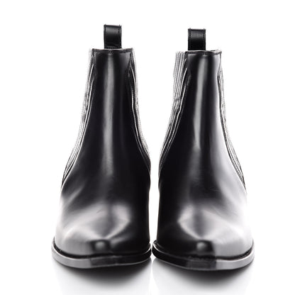 Valentino Garavani Calfskin Ranch 40mm Ankle Boots 37 Black 2 of 8