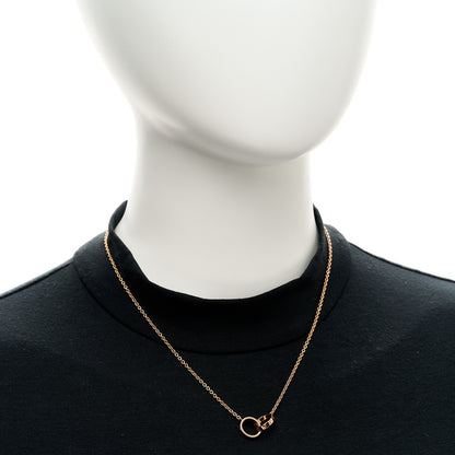 Cartier 18K Pink Gold Interlocking LOVE Necklace 2 of 5