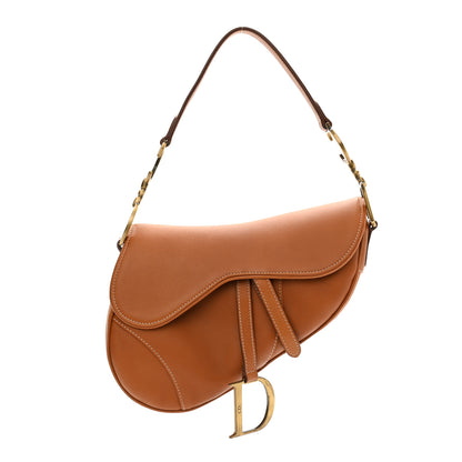 Christian Dior Calfskin Saddle Bag Tan 1 of 11