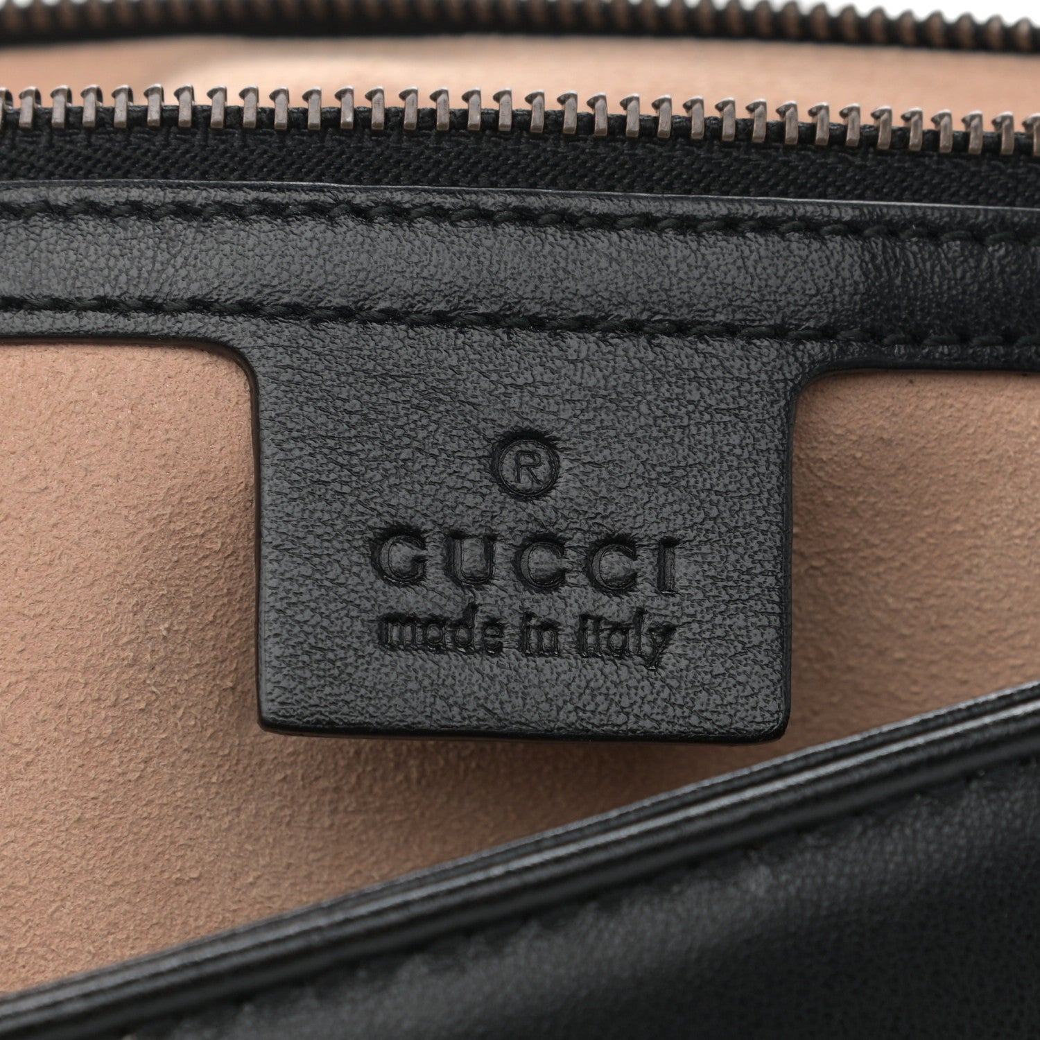 Gucci Calfskin Matelasse Small GG Marmont Shoulder Bag Black 6 of 8