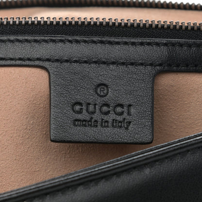 Gucci Calfskin Matelasse Small GG Marmont Shoulder Bag Black 6 of 8