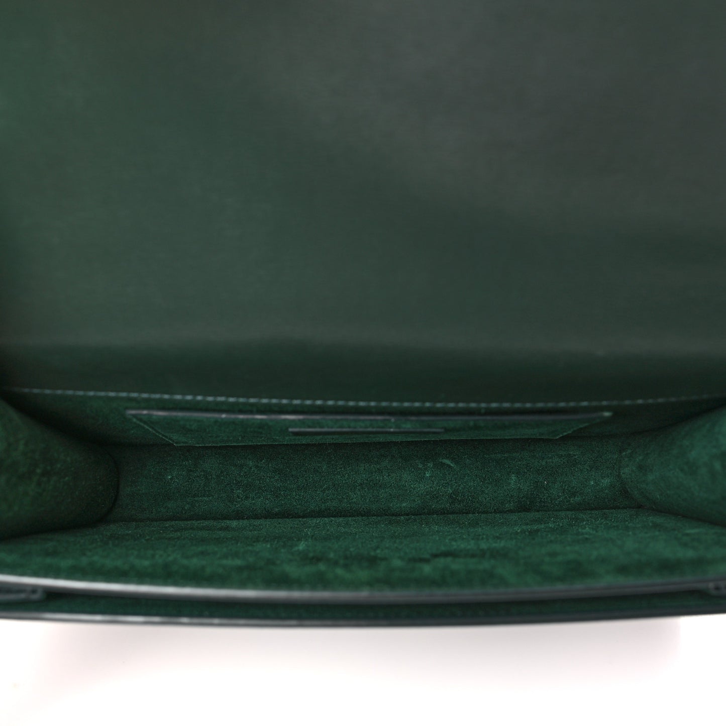 Smooth Calfskin Medium Monogram Sunset Satchel Dark Green