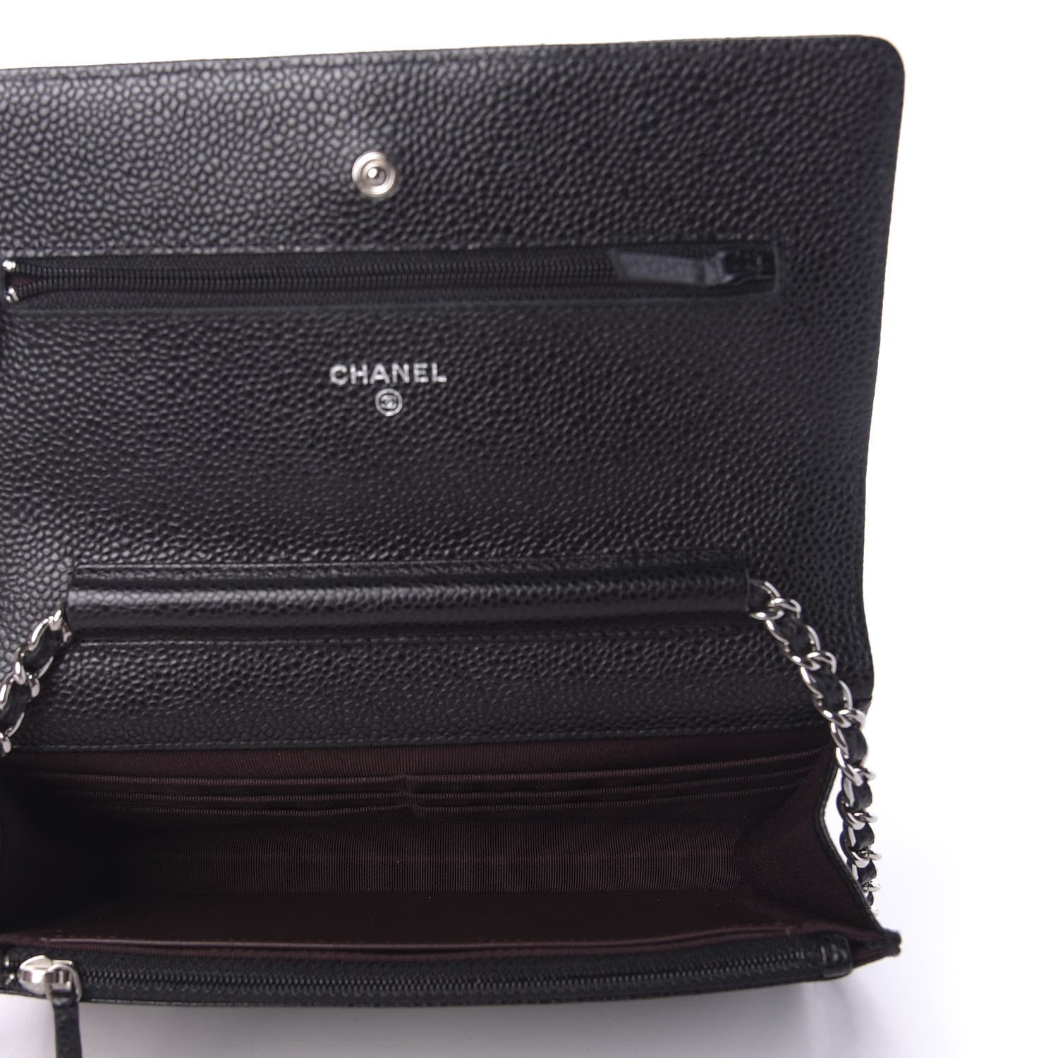 Chanel Caviar Quilted Wallet On Chain WOC Black 5 of 11