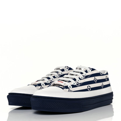 Louis Vuitton Canvas Escale Stellar Sneakers 35 Blue 3 of 8