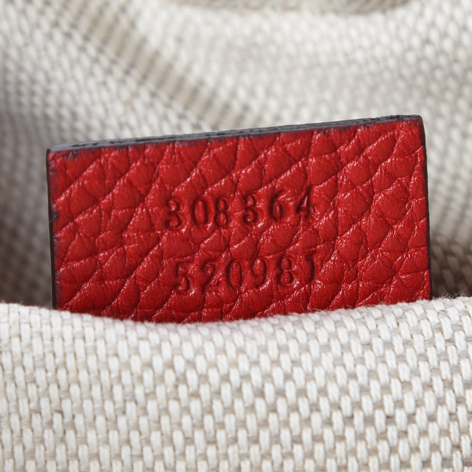 Gucci Pebbled Calfskin Small Soho Disco Bag Vibrant Red 9 of 9