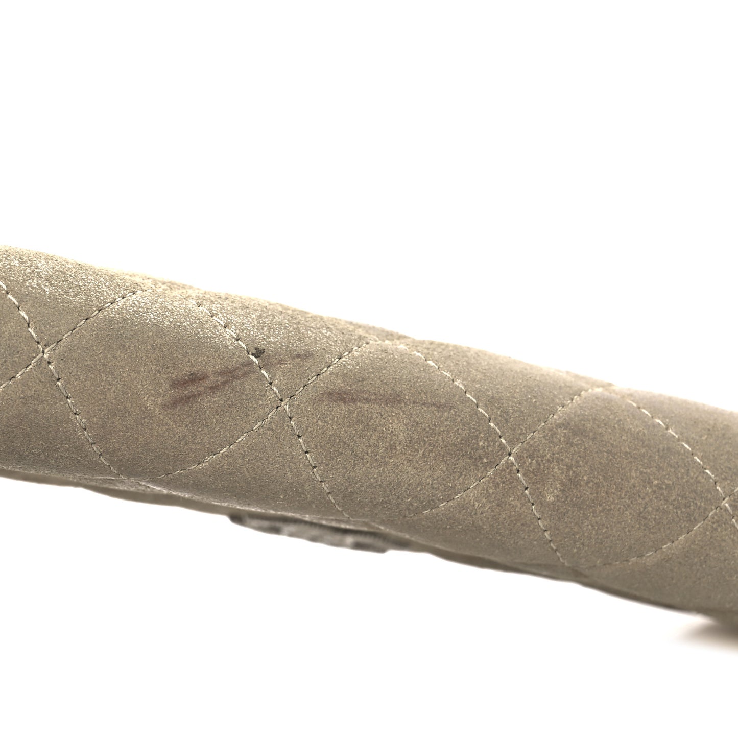 Iridescent Lambskin Quilted CC Long Zipped Wallet Gold