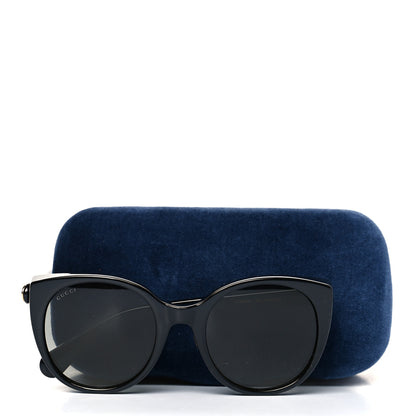 Gucci Acetate Cat Eye GG0369S Sunglasses Black 8 of 8