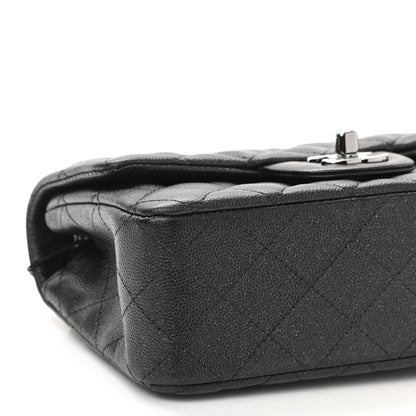 Chanel Iridescent Caviar Quilted Mini Rectangular Flap Black 9 of 10