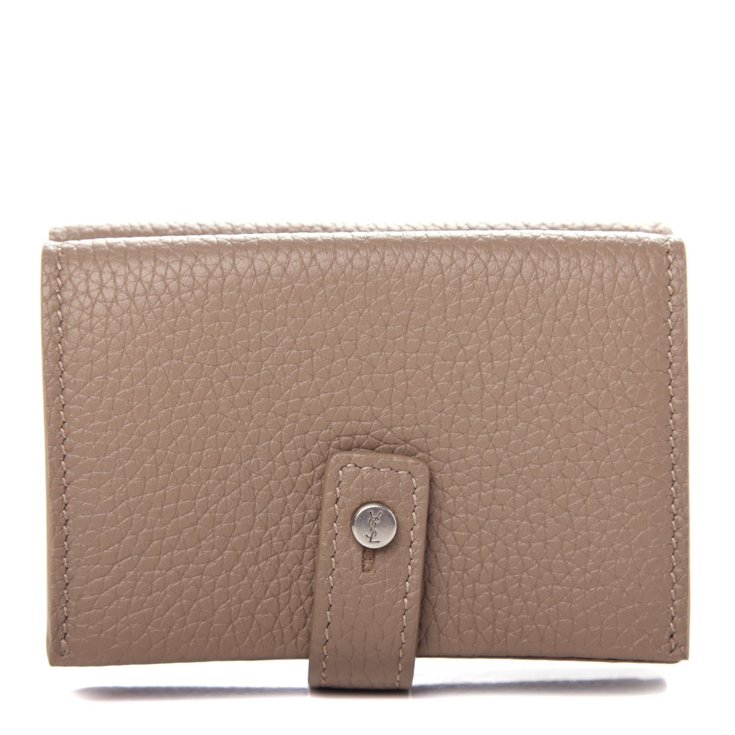 Saint Laurent Calfskin Milo Wallet Light Taupe 725921 – FASHIONPHILE