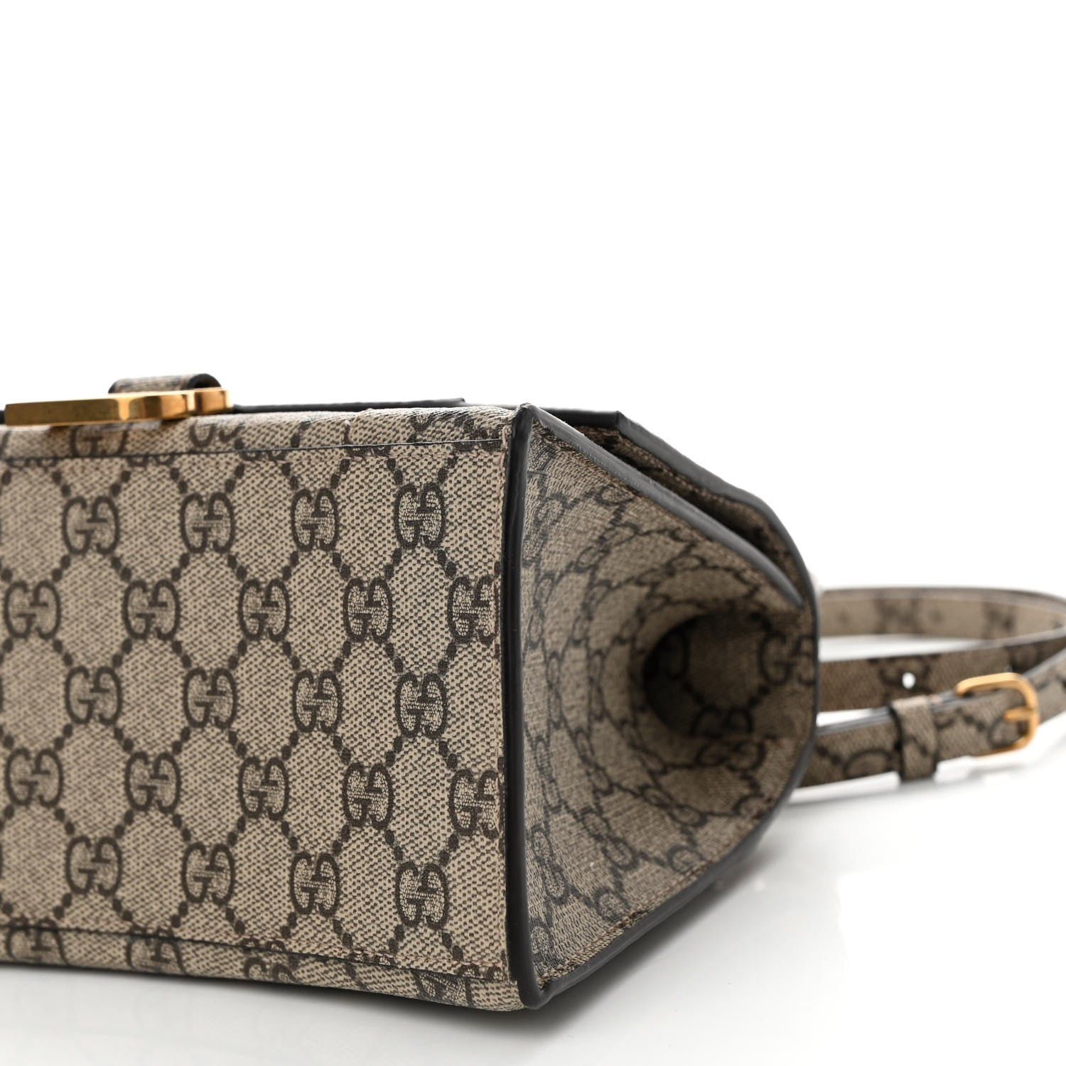 Balenciaga X GUCCI GG Supreme Monogram Small Hourglass Top Handle Bag Beige Ebony 9 of 9