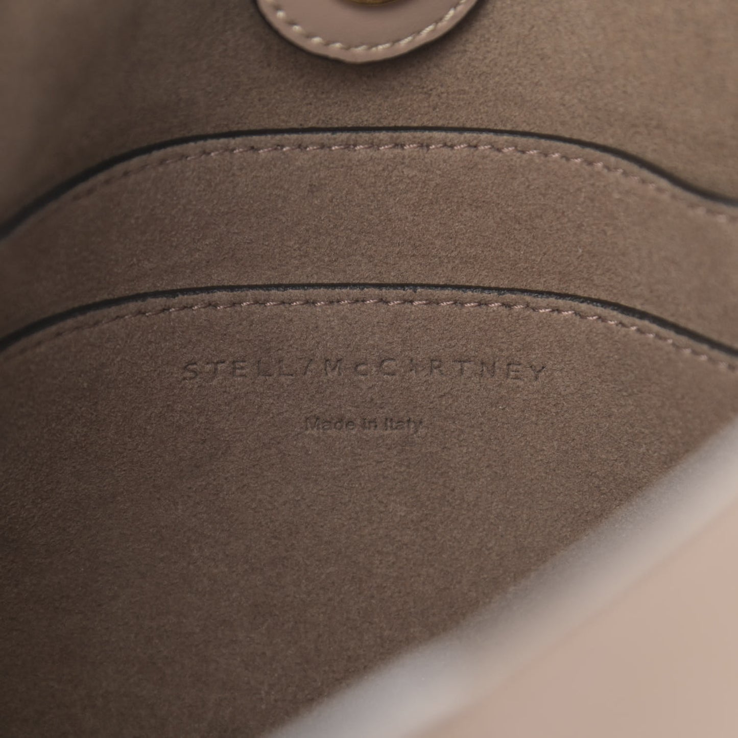 Eco Alter Nappa Perforated Logo Mini Crossbody Dark Taupe