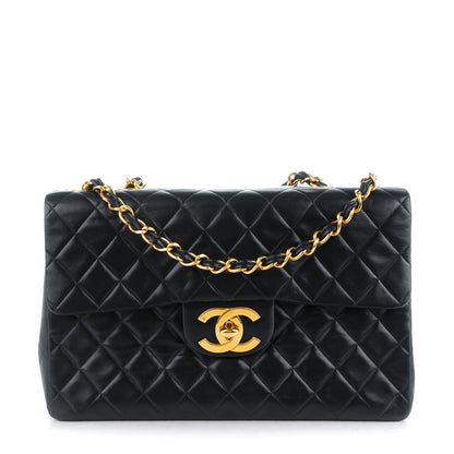 Chanel Lambskin Quilted XL Jumbo Single Flap Black 1 of 10