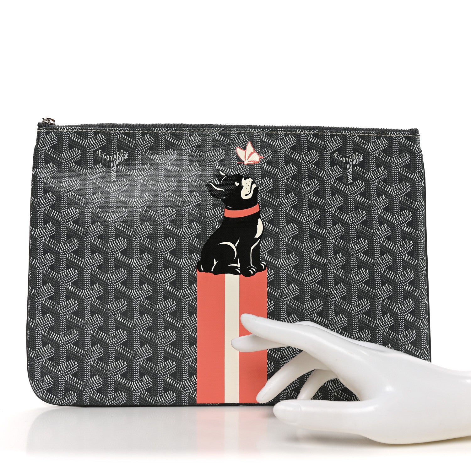 Goyard Goyardine Senat Pochette MM Grey 2 of 6