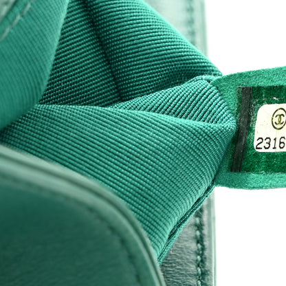 Chanel Lambskin Quilted Medium Boy Flap Green 7 of 10