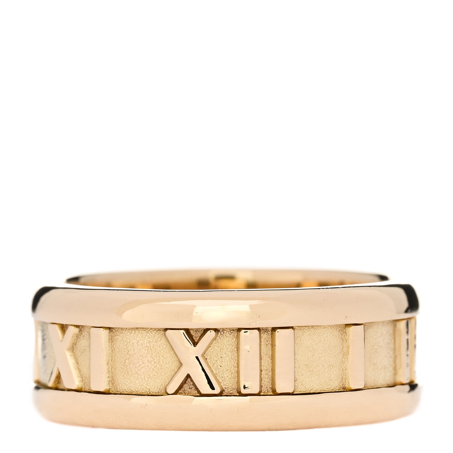 Tiffany 18K Yellow Gold 7mm Atlas Band Ring 51 5.75 1 of 5