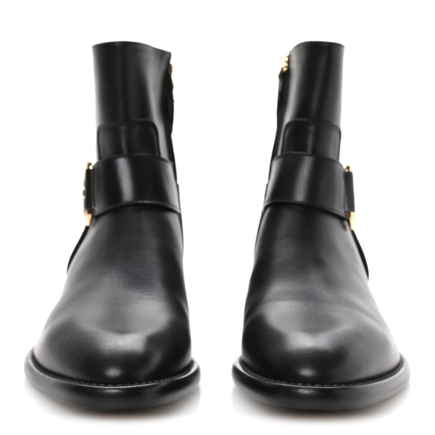Louis Vuitton Calfskin Westside Flat Ankle Boots 39 Black 1814354
