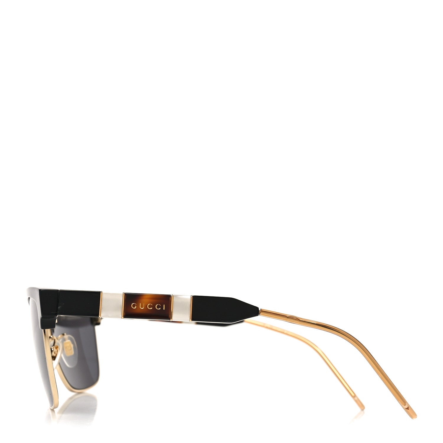 Gucci Squared Aviator GG Sunglasses GG0603S Black 3 of 6