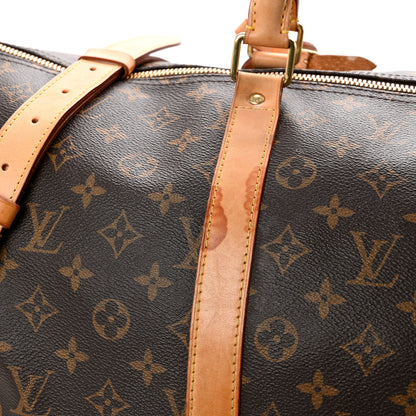 Louis Vuitton Monogram Keepall Bandouliere 55 11 of 12