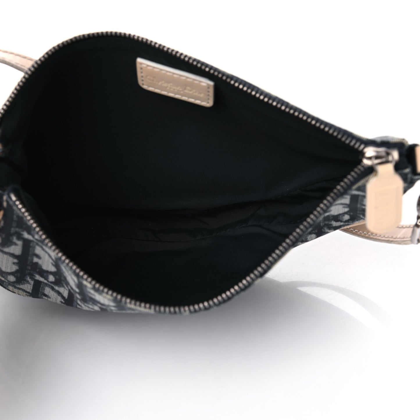 Monogram Mini Saddle Pochette White Blue