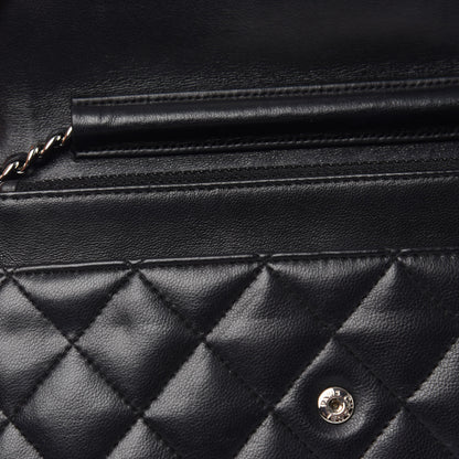 Chanel Lambskin Quilted Wallet On Chain WOC Black 13 of 14