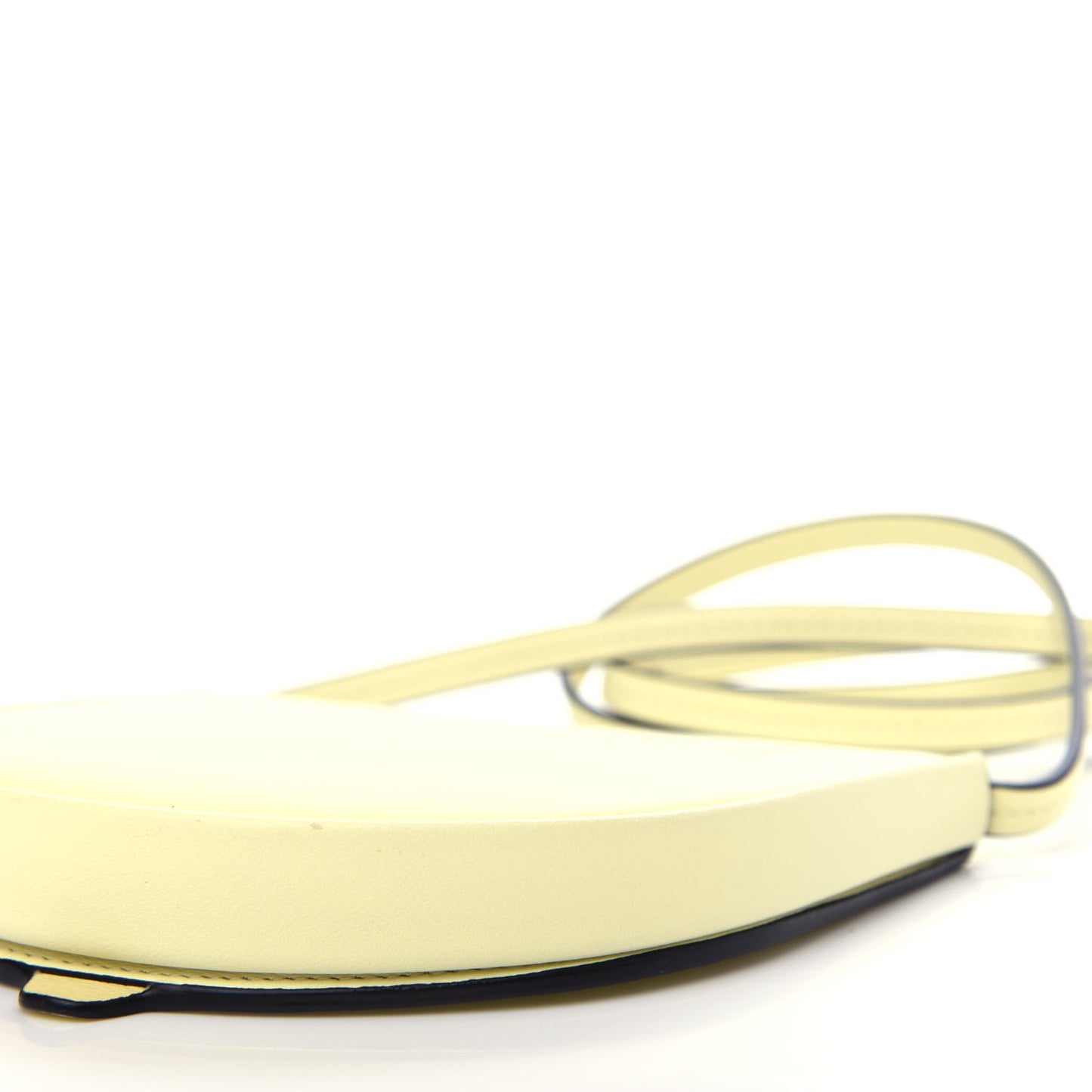 Soft Calfskin Small Heel Bag Pale Lime