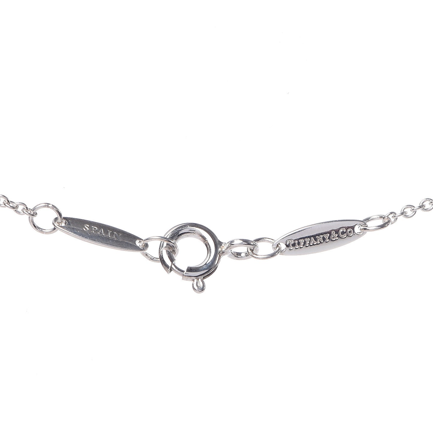 Sterling Silver Aquamarine Elsa Peretti Color By The Yard Pendant Necklace