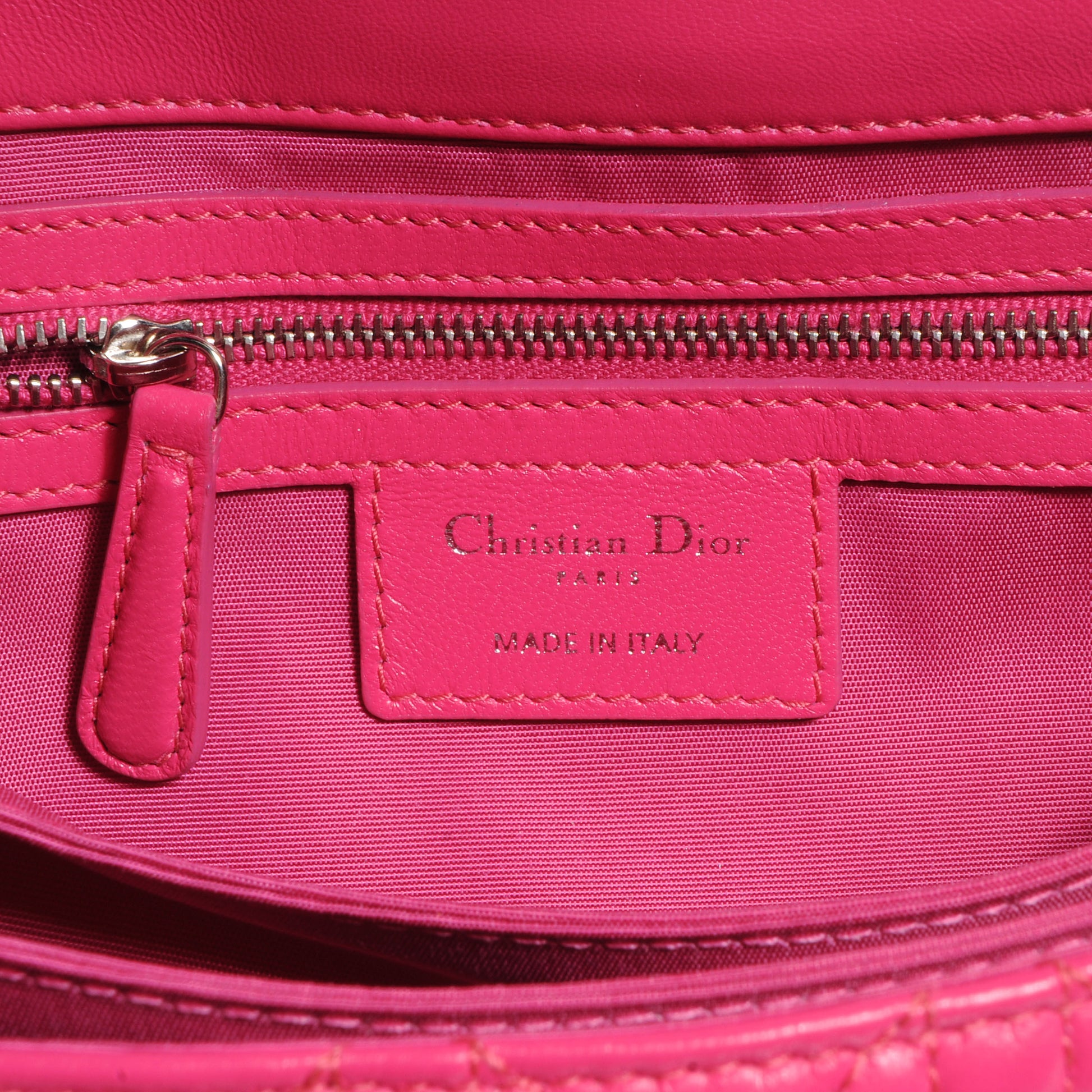 Christian Dior Lambskin Cannage New Lock Flap Pink 6 of 7