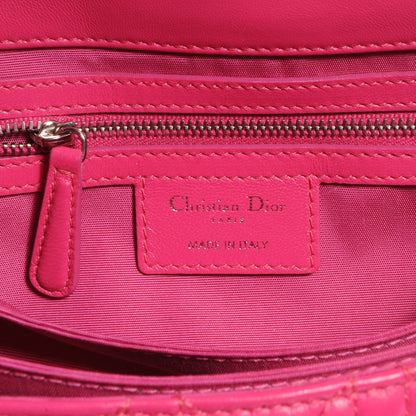 Christian Dior Lambskin Cannage New Lock Flap Pink 6 of 7