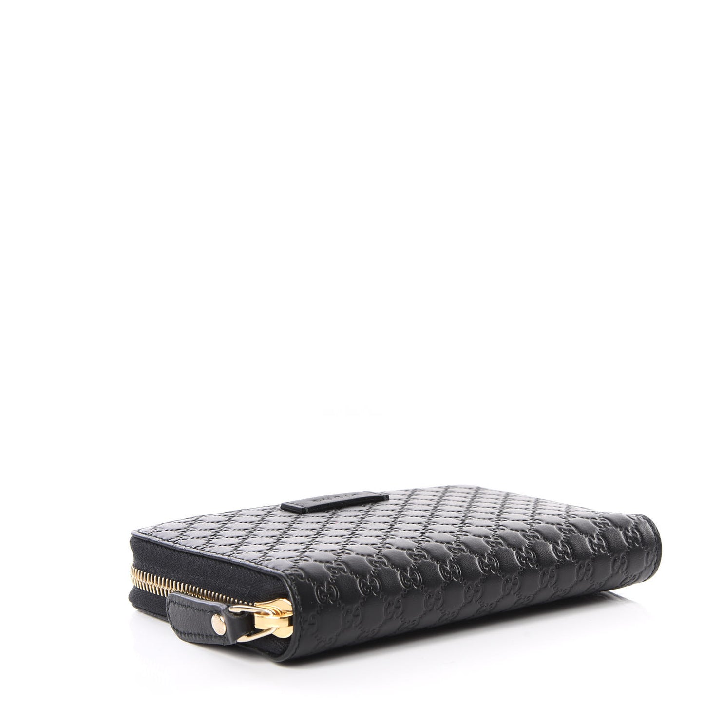 Soft Microguccissima Zip Around Organizer Wallet Black