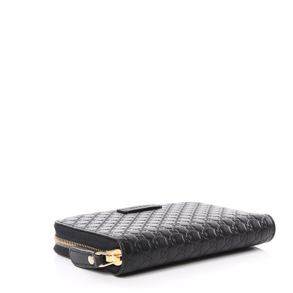 Gucci Soft Microguccissima Zip Around Organizer Wallet Black 3 of 11