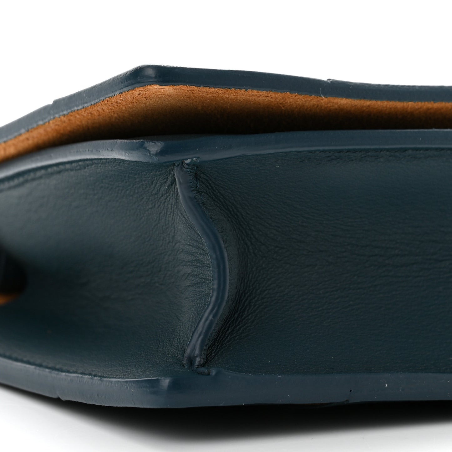 Lambskin Maxi Intrecciato Mini Cassette Crossbody Bag Petrol Blue