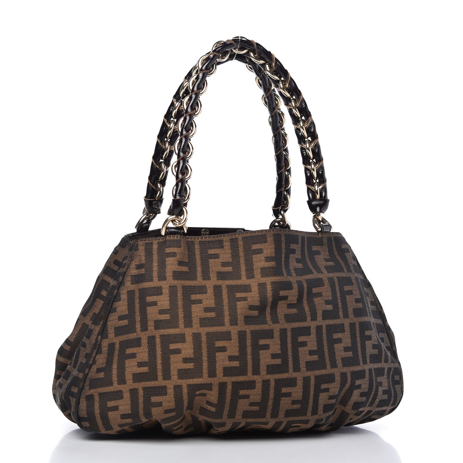 Fendi Zucca Small Mia Tote Tobacco 3 of 10