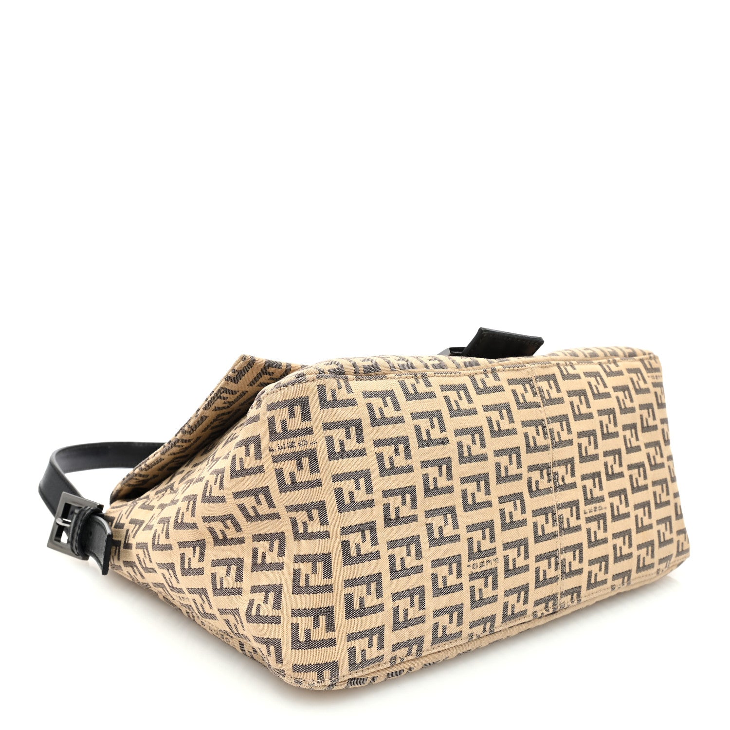 Fendi Zucchino Mama Baguette Mogano Panna Testa di Moro 4 of 10