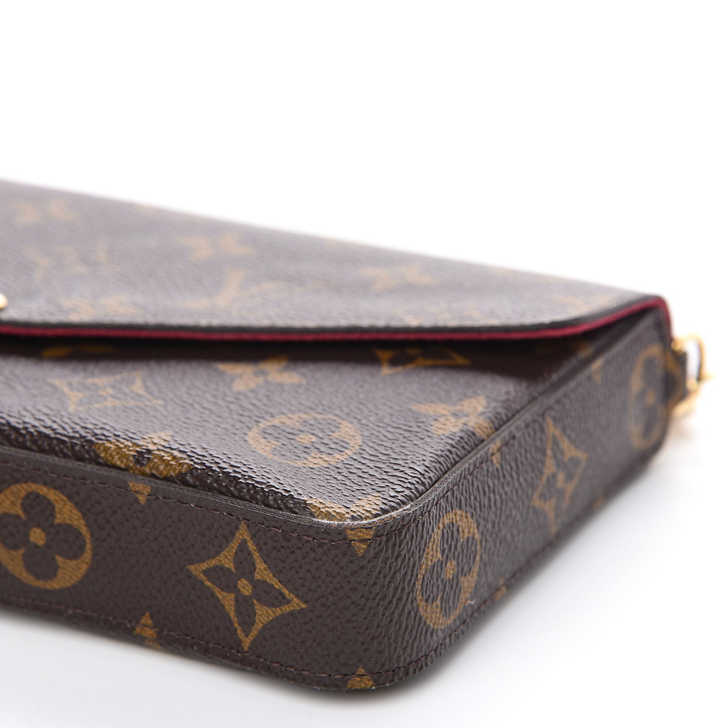 Louis Vuitton Monogram Pochette Felicie Chain Wallet Fuchsia 10 of 13