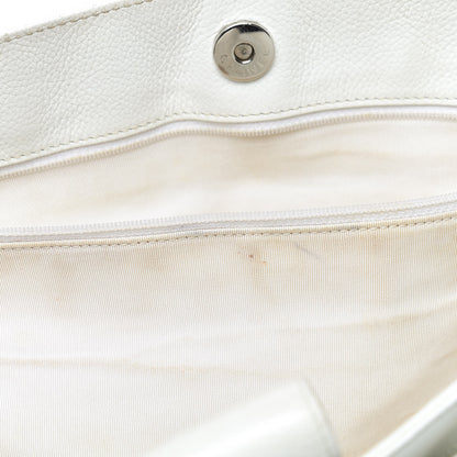 Chanel Calfskin Cerf Executive Shopper Tote White 16 of 33