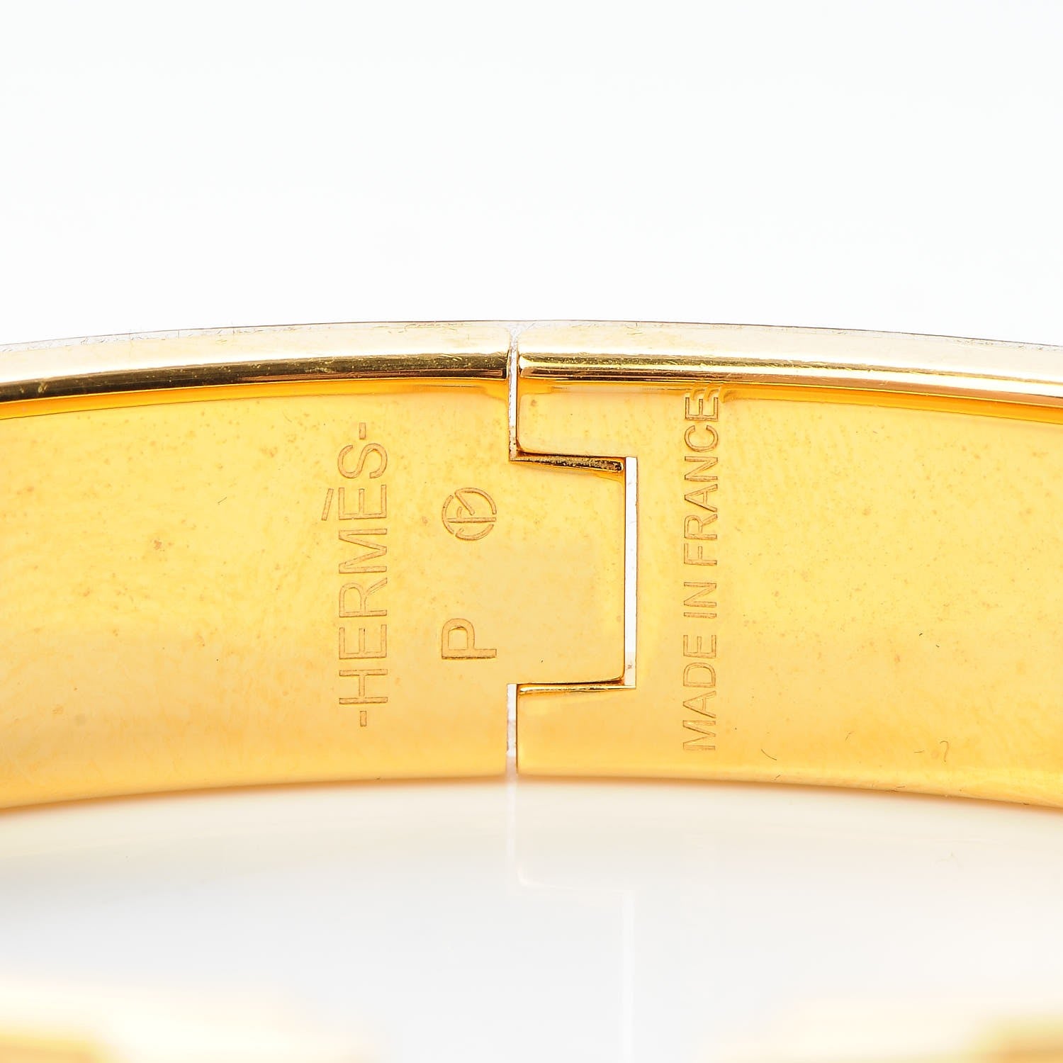 Hermes Enamel Narrow Clic Clac H Bracelet PM Orange 4 of 6