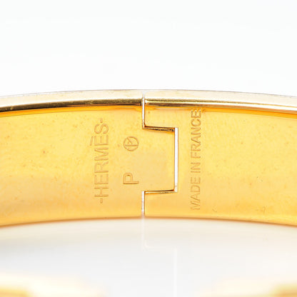 Hermes Enamel Narrow Clic Clac H Bracelet PM Orange 4 of 6