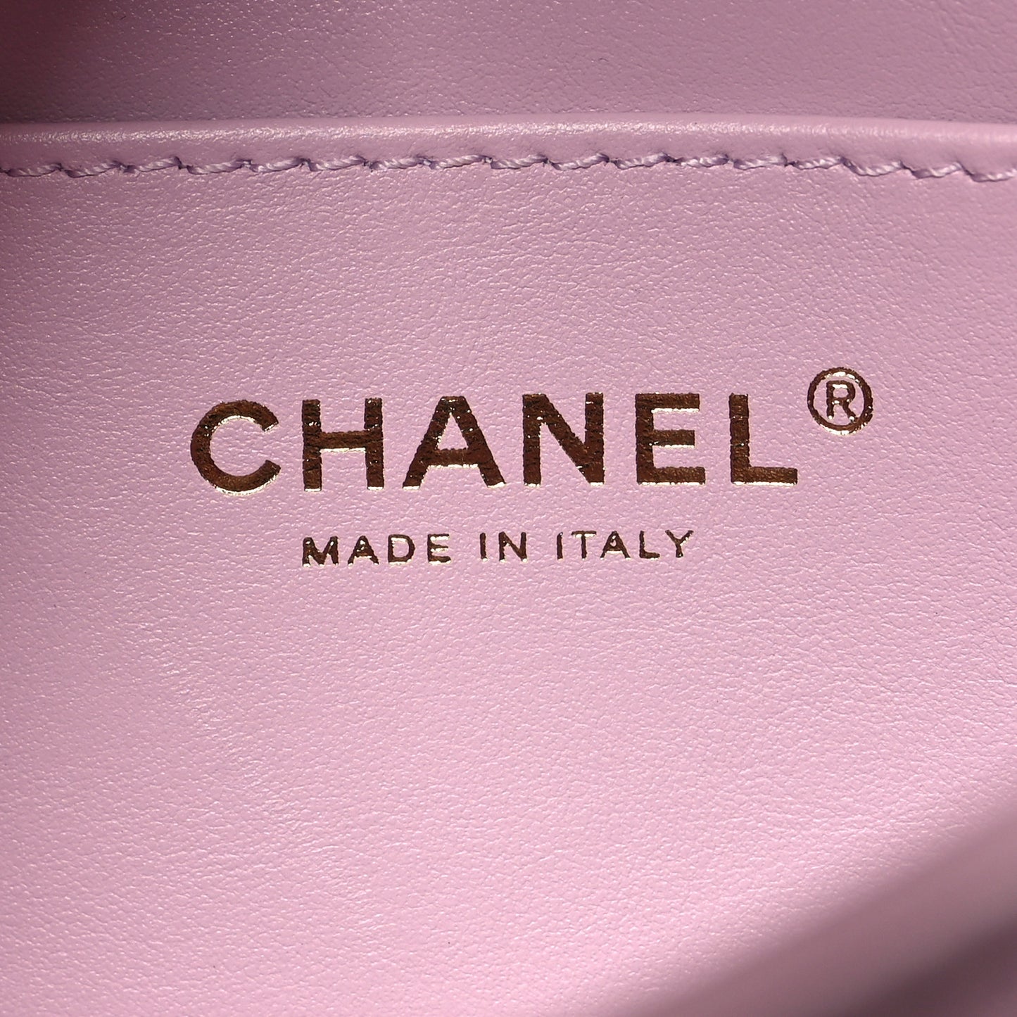 Lambskin Quilted Pearl Small Flap Lilac